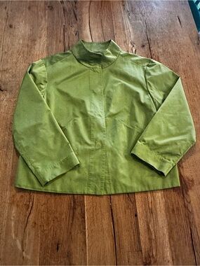 Lafayette 148 New York funnel neck lightweight jacket